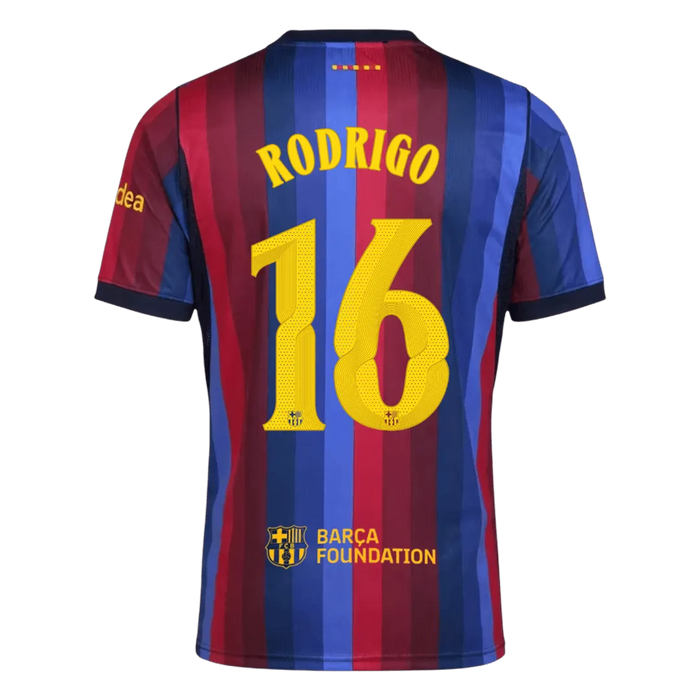 RODRIGO #16 Barcelona Hjemme UCL Herrer Matchdrakt 2026/27