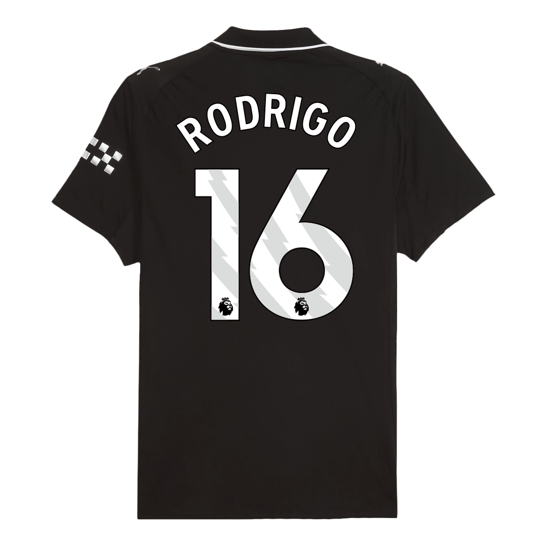 RODRIGO #16 Manchester City Borte Herrer Matchdrakt 2025/26