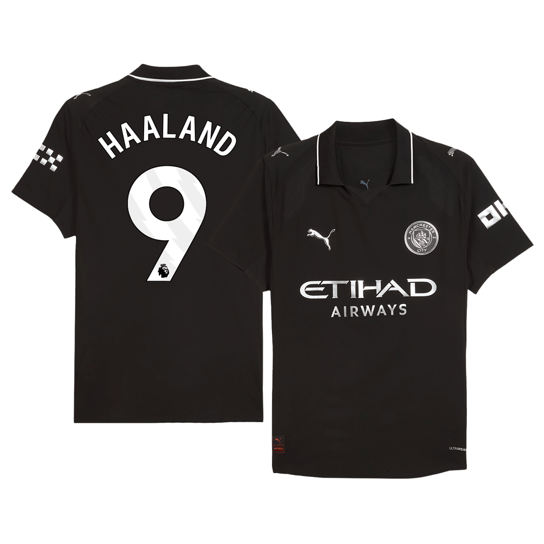 HAALAND #9 Manchester City Borte Herrer Matchdrakt 2025/26