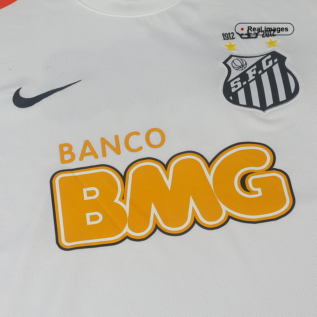 NEYMAR JR #11 Santos FC 2012 Hjemme Retro drakt