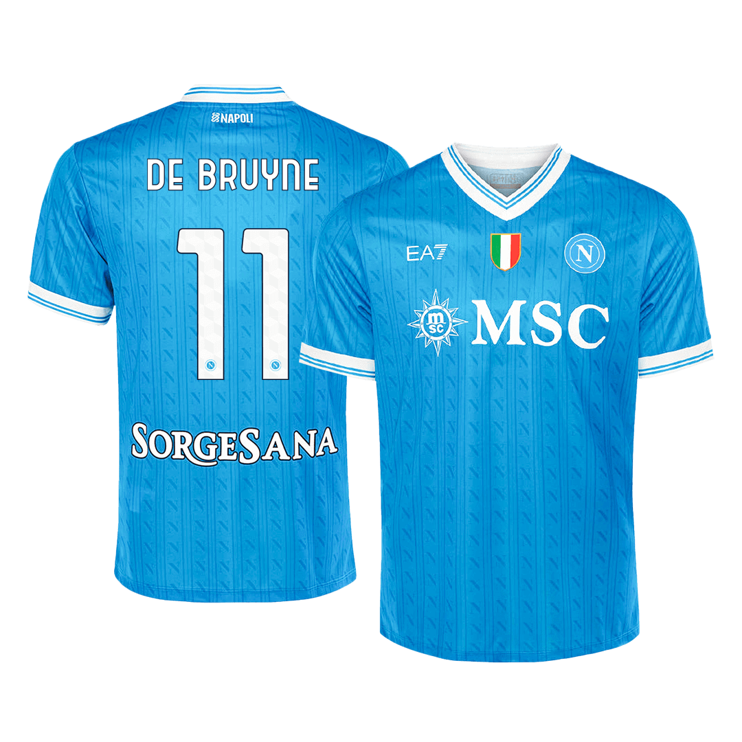 DE BRUYNE #11 Napoli Hjemme Herrer Fan-drakt 2025/26