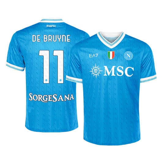 DE BRUYNE #11 Napoli Hjemme Herrer Fan-drakt 2025/26