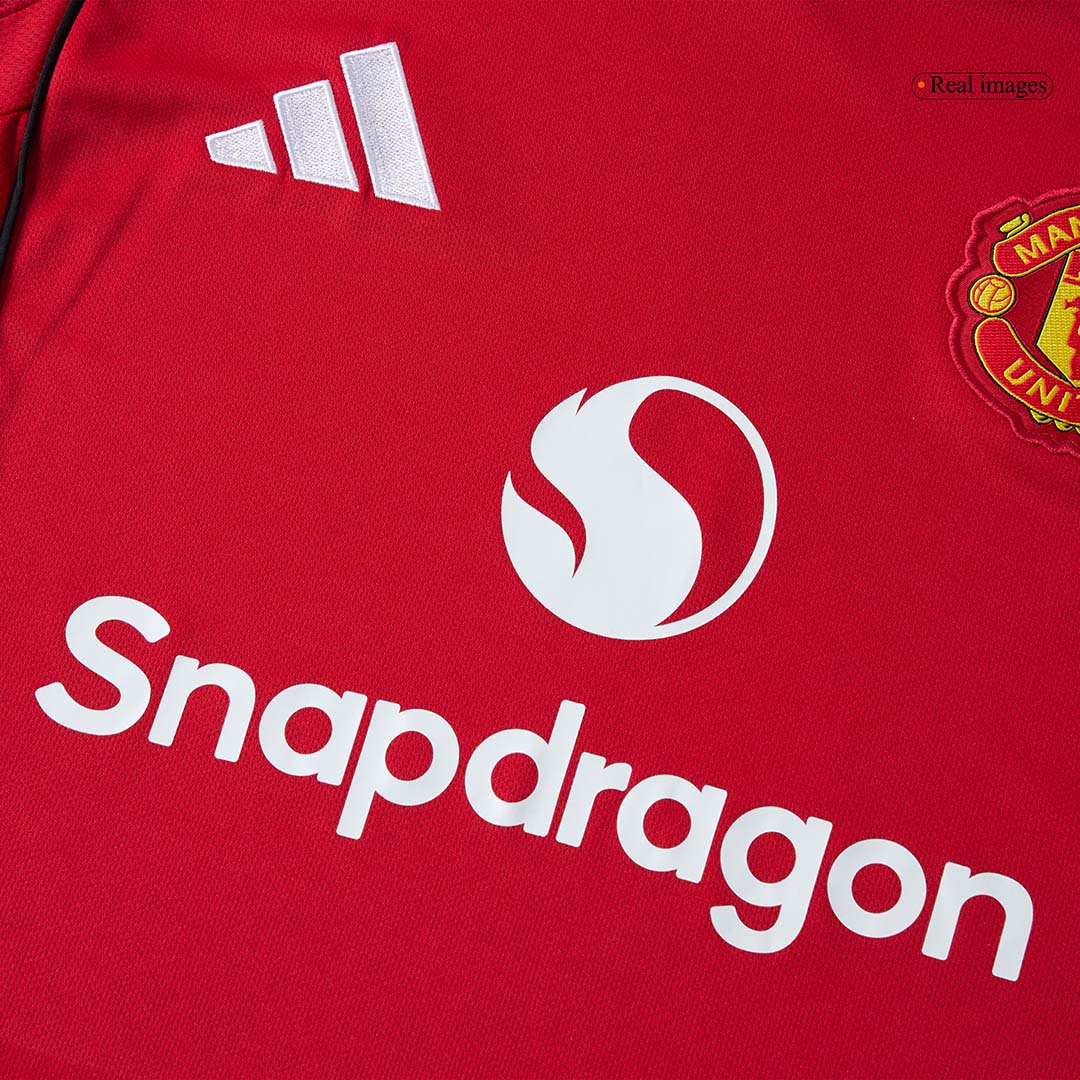 Manchester United Hjemme Herrer Fan-drakt 2025/26 Langermet