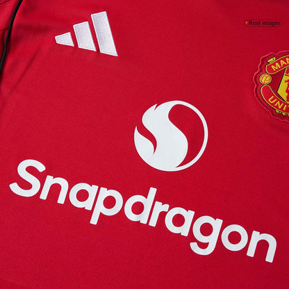 Manchester United Hjemme Herrer Fan-drakt 2025/26 Langermet