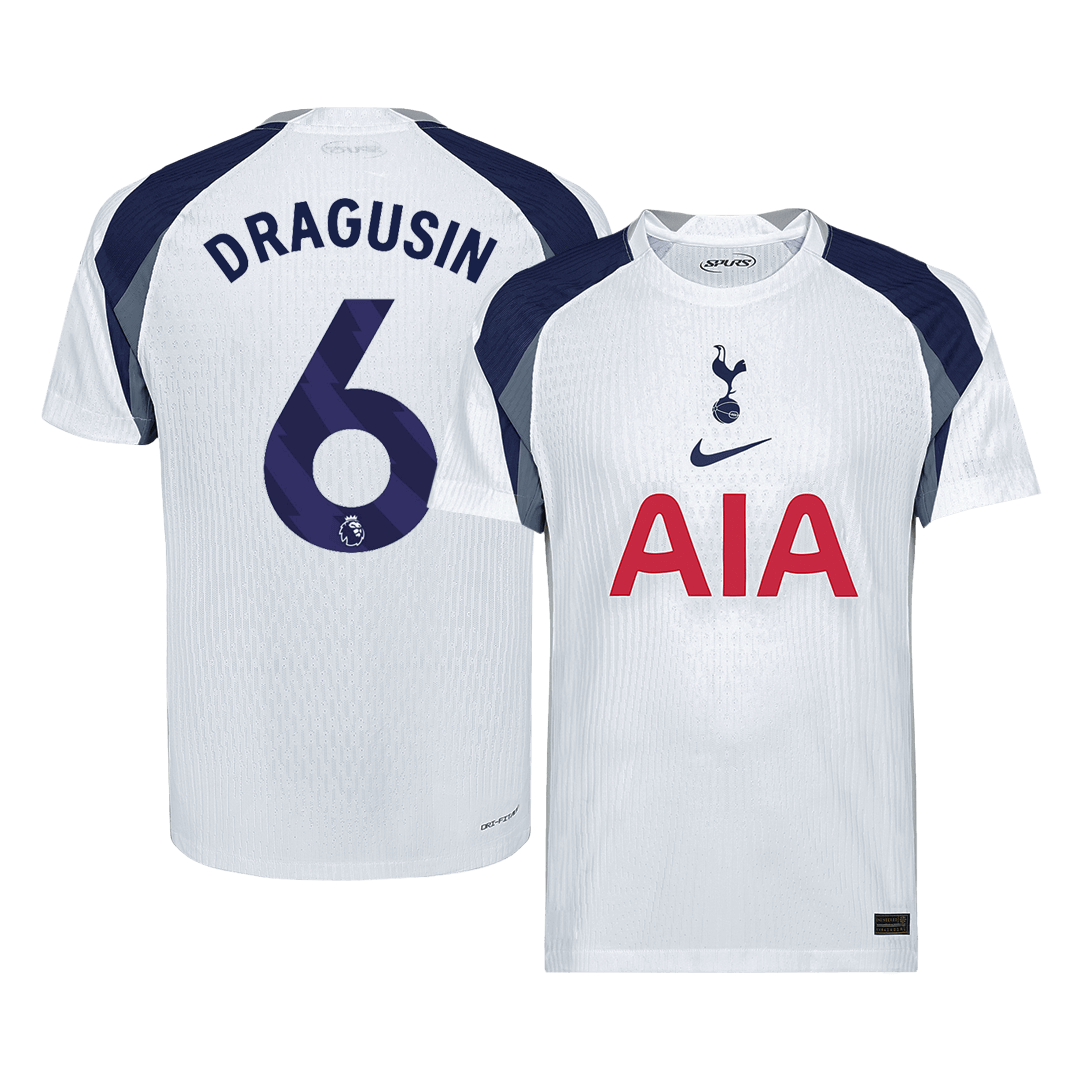 DRAGUSIN #6 Tottenham Hotspur Hjemme Herrer Matchdrakt 2025/26