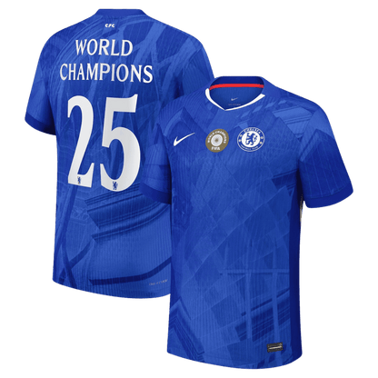 WORLD CHAMPIONS #25 Chelsea Hjemme Herrer Matchdrakt 2025/26
