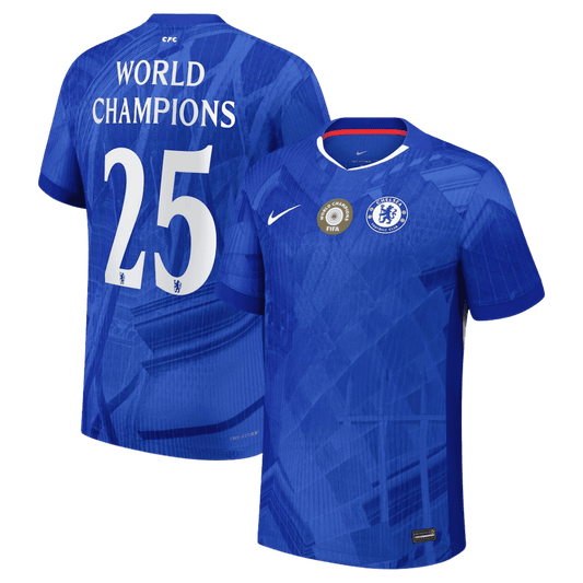 WORLD CHAMPIONS #25 Chelsea Hjemme Herrer Matchdrakt 2025/26