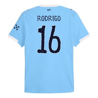 RODRIGO #16 Manchester City Hjemme Herrer Matchdrakt 2025/26 – Klubb-VM