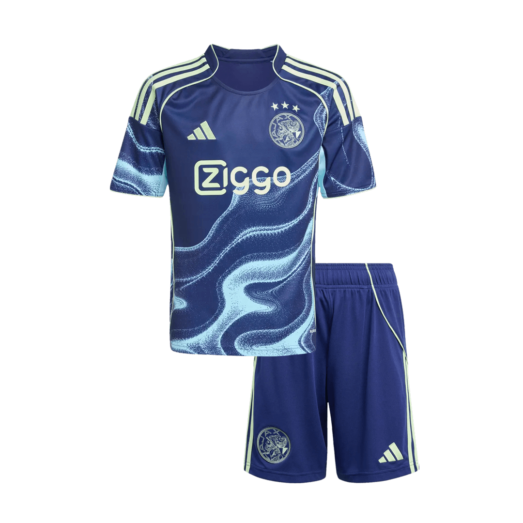 Ajax Borte Barn Drakt + Shorts 2025/26