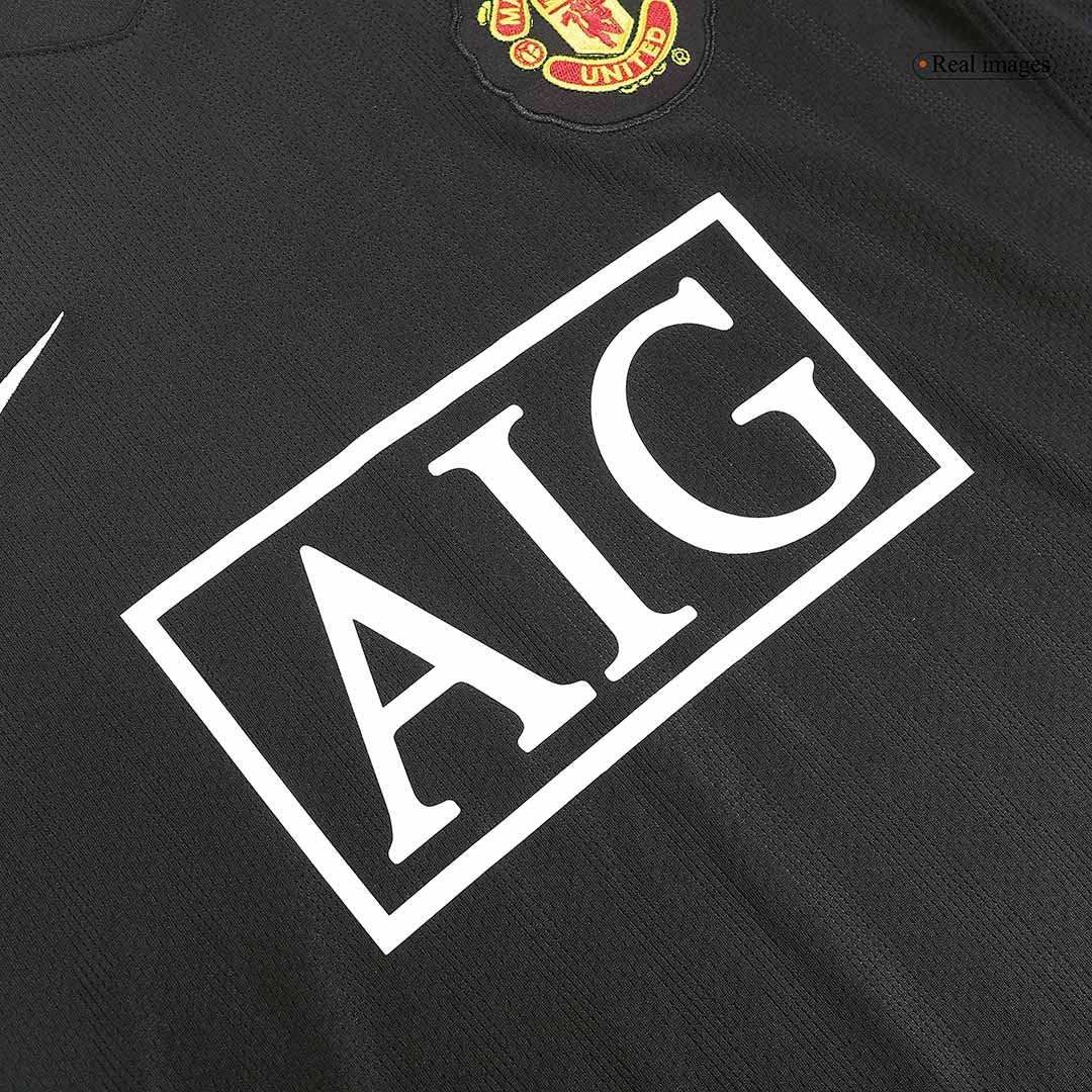 Manchester United 2007/08 Borte Retro drakt Langermet