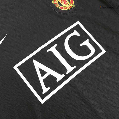 Manchester United 2007/08 Borte Retro drakt Langermet