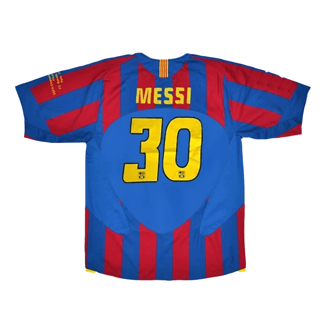 Barcelona MESSI #30 Barcelona 2005/06 Hjemme Retro drakt – UCL-finale