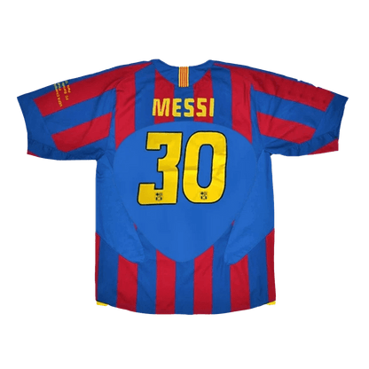 Barcelona MESSI #30 Barcelona 2005/06 Hjemme Retro drakt – UCL-finale