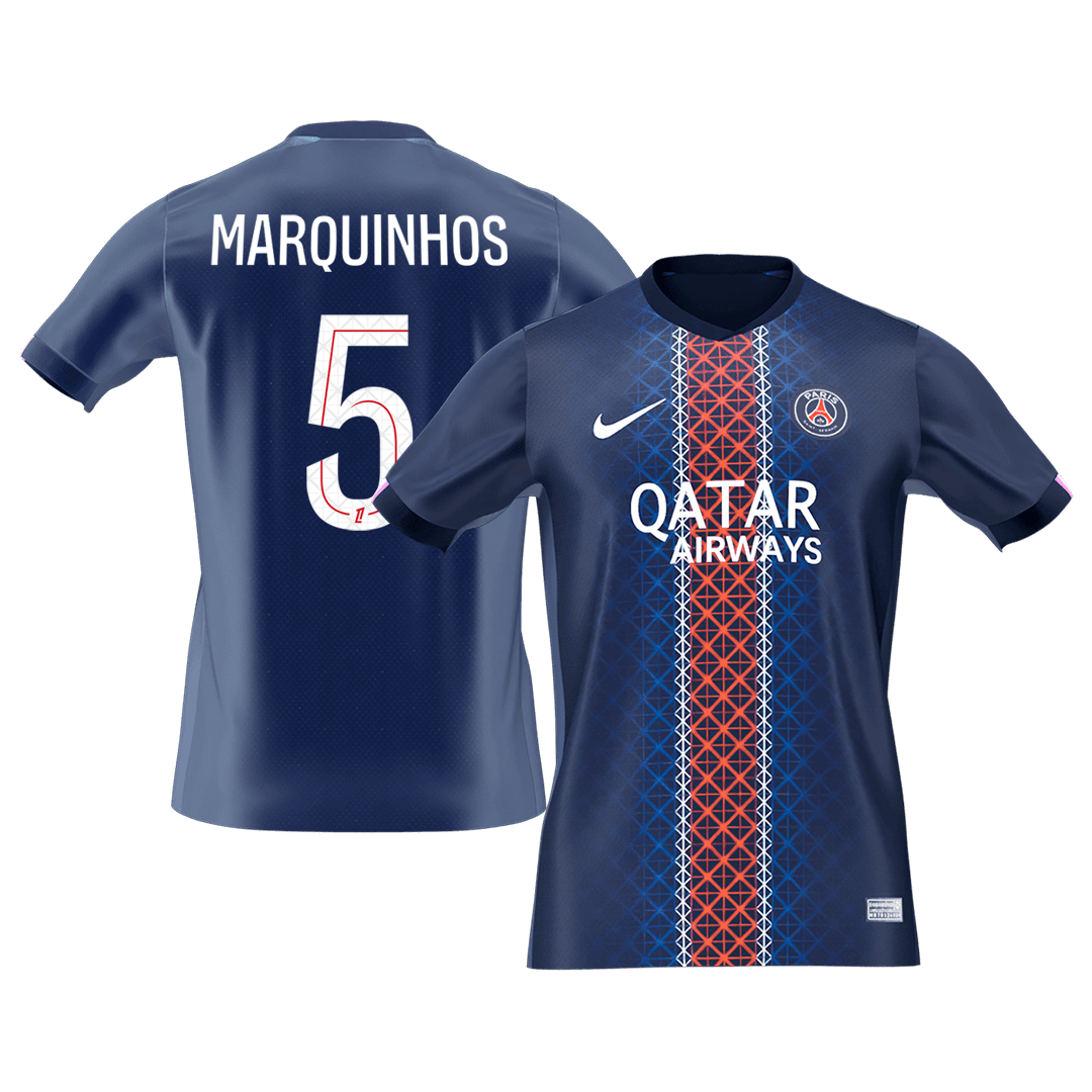 MARQUINHOS #5 PSG Hjemme Herrer Fan-drakt 2025/26