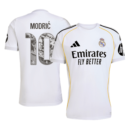 Special #10 Real Madrid Hjemme MODRIĆ Hvit Herrer Fan-drakt 2025/26