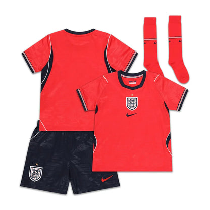 England Borte draktsett til Barn 2026 – Trøye + Shorts + Strømper