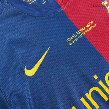 Barcelona MESSI #10 Barcelona 2008/09 Hjemme Retro drakt – UCL