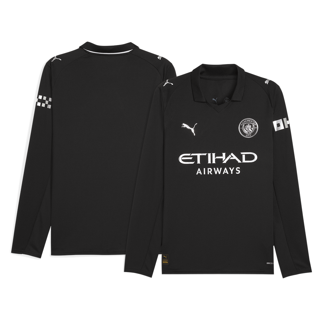 Manchester City Borte Herrer Fan-drakt Langermet 2025/26