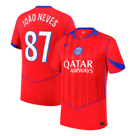 JOÃO NEVES #87 PSG Tredje Herrer Fan-drakt 2025/26