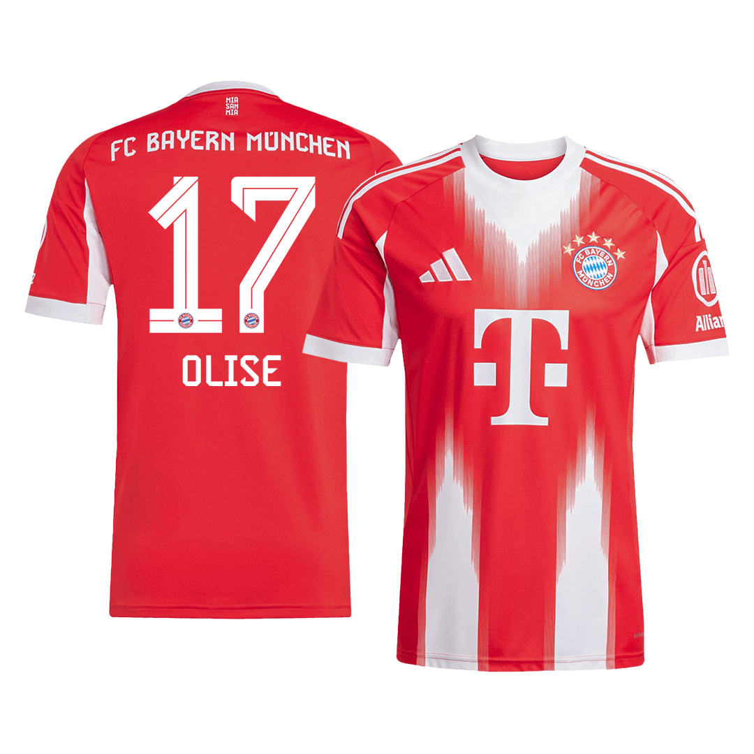 OLISE #17 Bayern Munich Hjemme Herrer Fan-drakt 2025/26