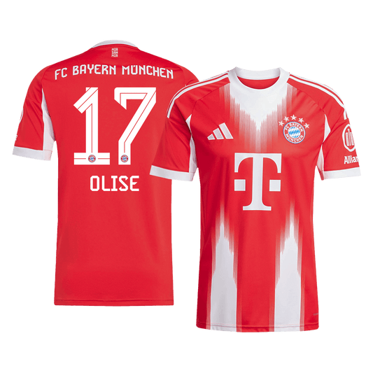 OLISE #17 Bayern Munich Hjemme Herrer Fan-drakt 2025/26