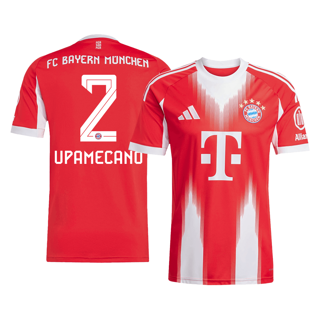 UPAMECANO #2 Bayern Munich Hjemme Herrer Fan-drakt 2025/26