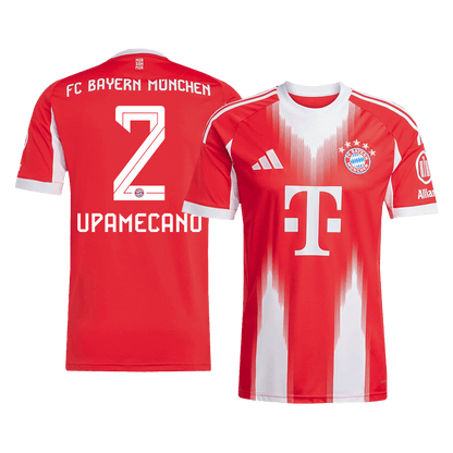 UPAMECANO #2 Bayern Munich Hjemme Herrer Fan-drakt 2025/26