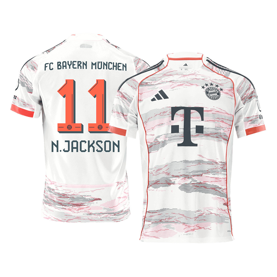 N.JACKSON #11 Bayern Munich Borte Herrer Fan-drakt 2025/26