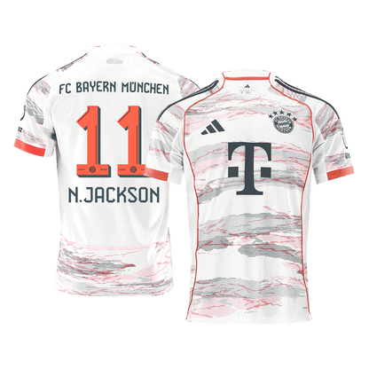 N.JACKSON #11 Bayern Munich Borte Herrer Fan-drakt 2025/26