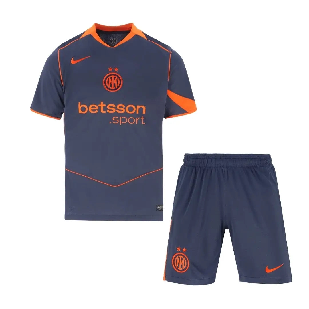Inter Milan Tredje s Barn Drakt + Shorts 2025/26