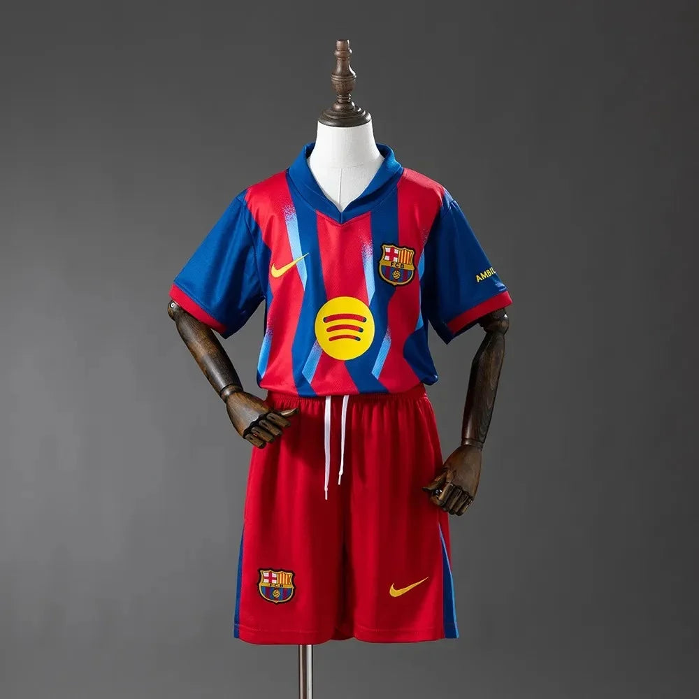 Barcelona Fjerde Barn Drakt + Shorts 2025/26