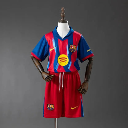 Barcelona Fjerde Barn Drakt + Shorts 2025/26