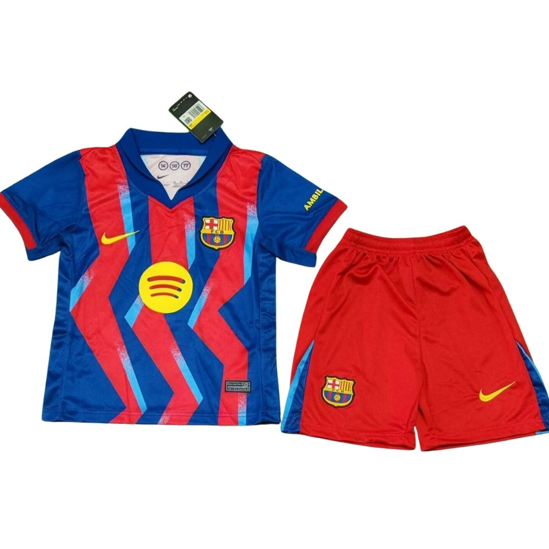 Barcelona Fjerde Barn Draktsett 2025/26 – Trøye + Shorts + Strømper