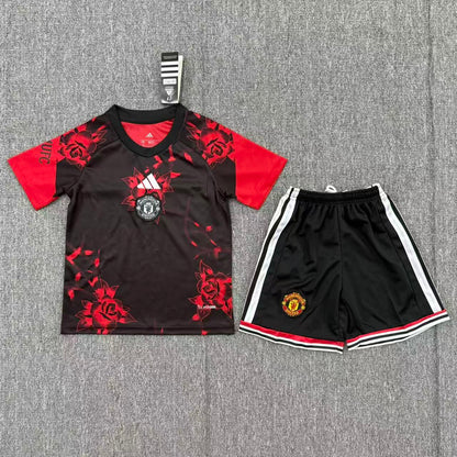 Manchester United Rose Oppvarming Barn Drakt + Shorts 2026/27