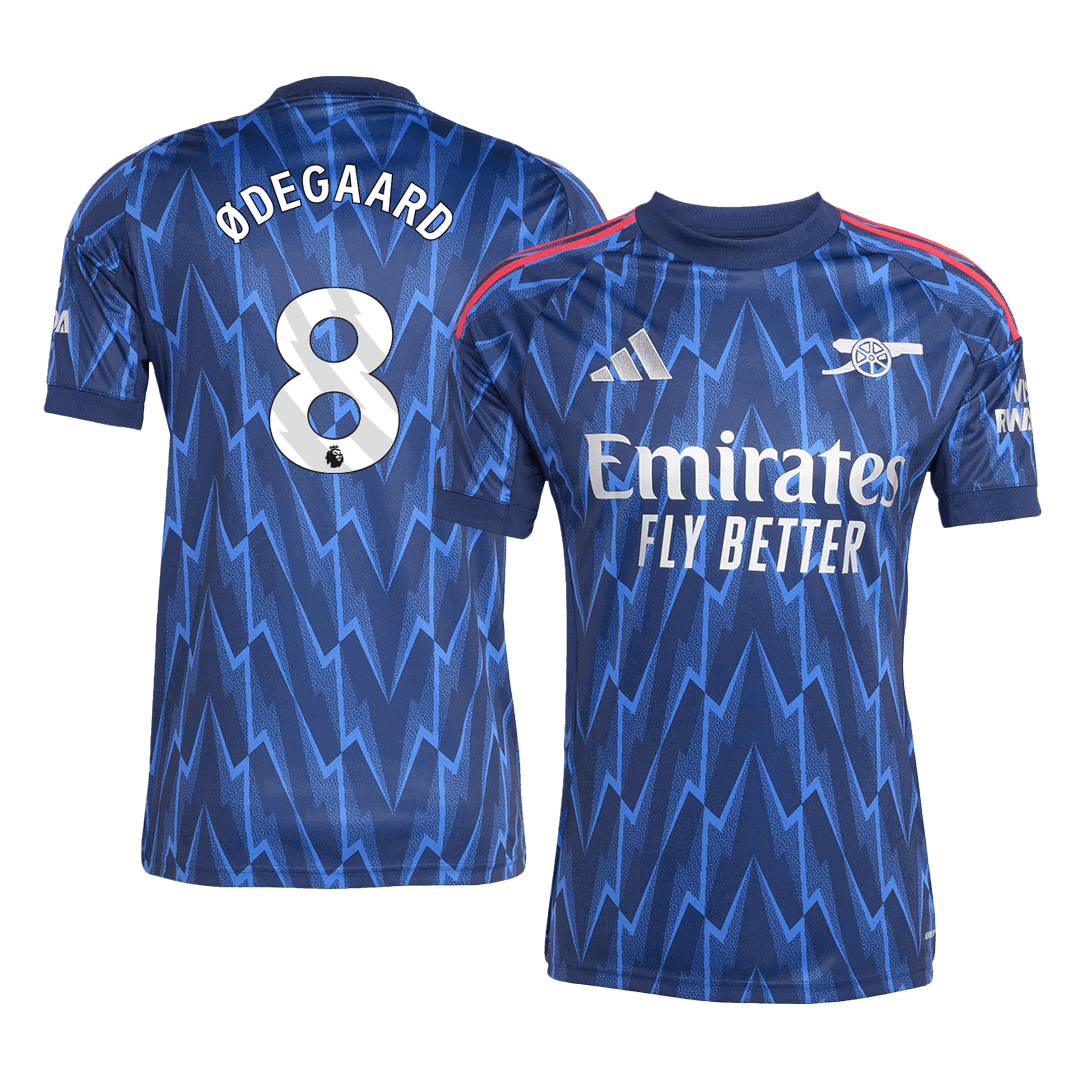 ØDEGAARD #8 Arsenal Borte Herrer Fan-drakt 2025/26