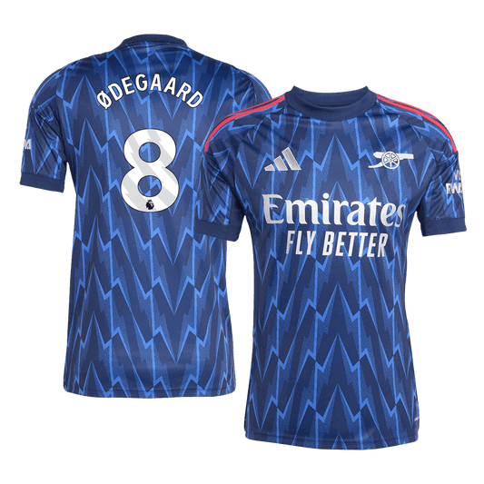 ØDEGAARD #8 Arsenal Borte Herrer Fan-drakt 2025/26