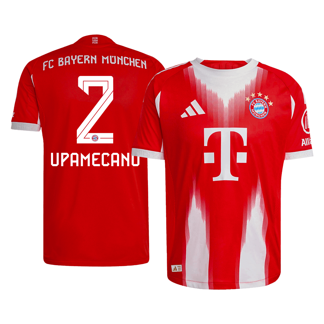 UPAMECANO #2 Bayern Munich Hjemme Herrer Matchdrakt 2025/26
