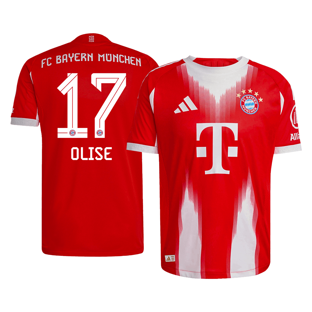 OLISE #17 Bayern Munich Hjemme Herrer Matchdrakt 2025/26