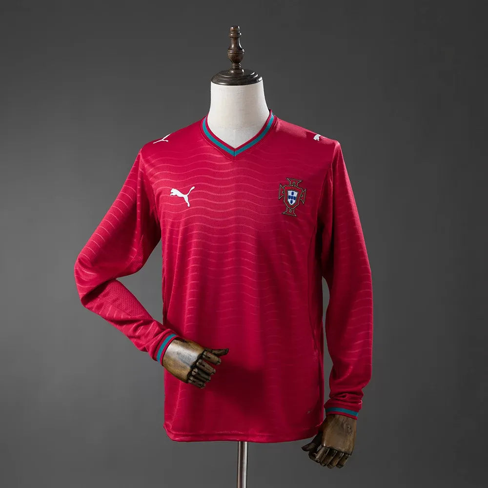 Portugal Hjemme Herrer Fan-drakt Langermet – VM 2026