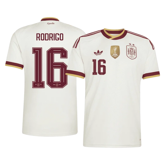 Spania Borte Herrer Matchdrakt RODRIGO #16 – VM 2026 - Vinnertrøye