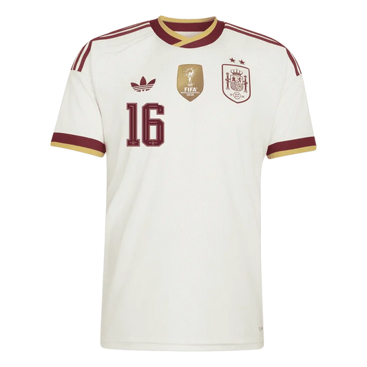 Spania Borte Herrer Fan-drakt RODRIGO #16 – VM 2026 - Vinnertrøye