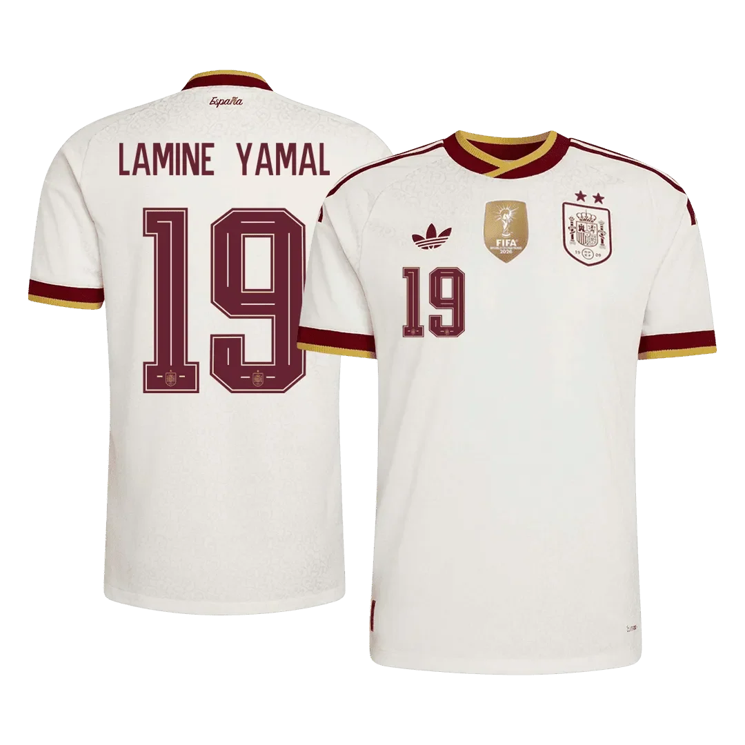 Spania Borte Herrer Matchdrakt LAMINE YAMAL #19 – VM 2026 - Vinnertrøye