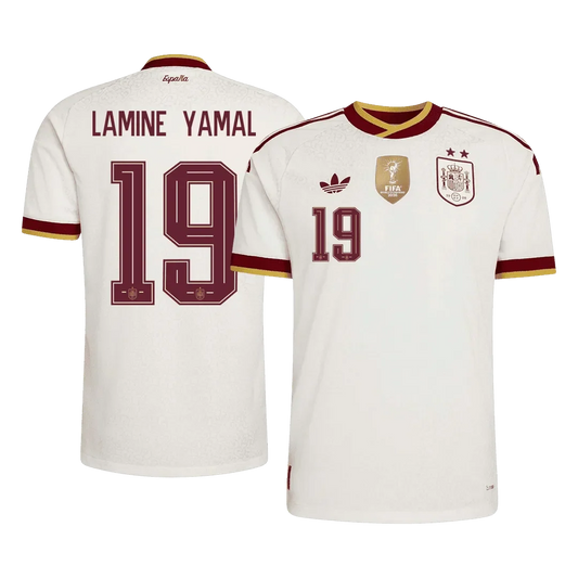 Spania Borte Herrer Matchdrakt LAMINE YAMAL #19 – VM 2026 - Vinnertrøye