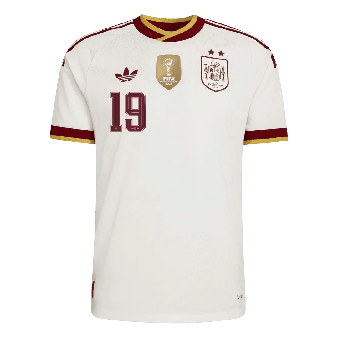 Spania Borte Herrer Fan-drakt LAMINE YAMAL #19 – VM 2026 - Vinnertrøye
