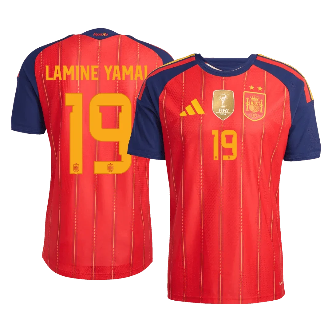 Spania Hjemme Herrer Matchdrakt LAMINE YAMAL #19 – VM 2026 - Vinnertrøye
