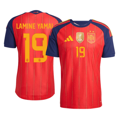 Spania Hjemme Herrer Matchdrakt LAMINE YAMAL #19 – VM 2026 - Vinnertrøye