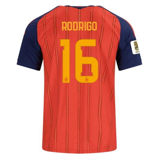 Spania Hjemme Herrer Fan-drakt Rodrigo #16 – VM 2026